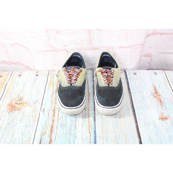 Vans Blue Green Suede Fabric Low Top Skateboarding Sneakers Shoes Size M 6.5 L 8 - Picture 5 of 9